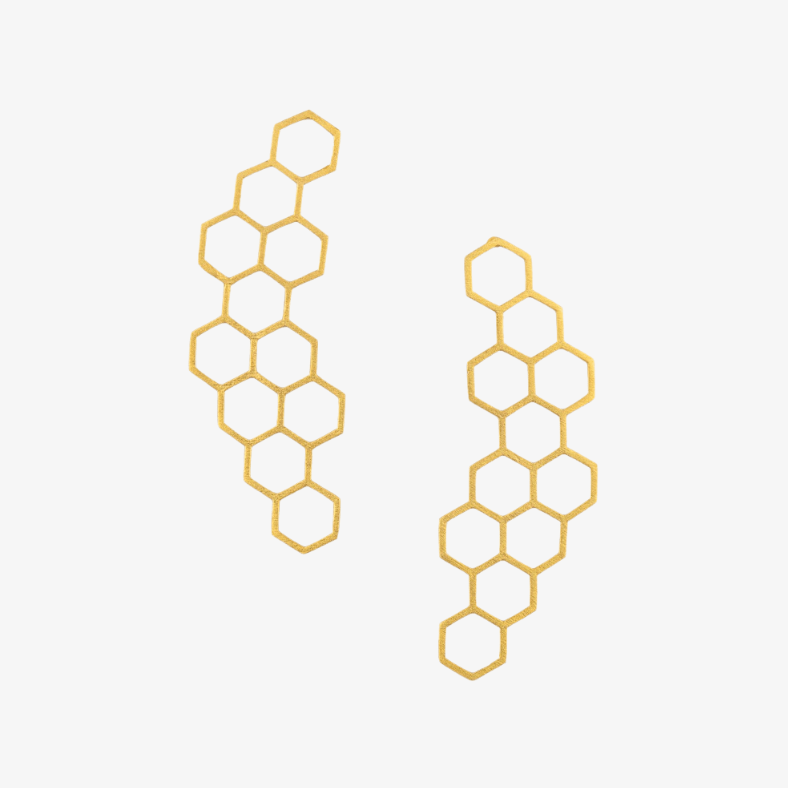 Hexagon Earrings